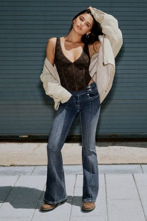 Low Rise Flare Jeans