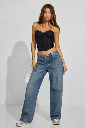 Chrishell Lace Mesh Bustier