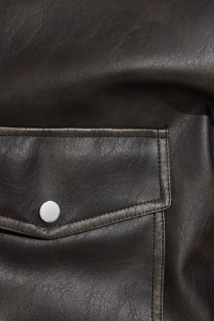 Vintage Faux Leather Jacket
