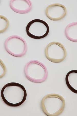 Pack of 18 Seamless Hair Elastics