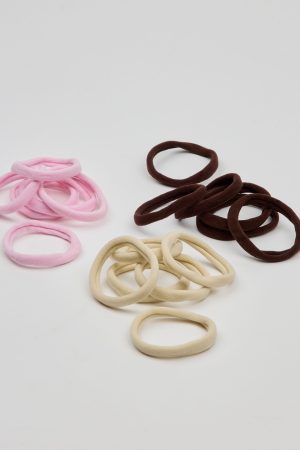 Pack of 18 Seamless Hair Elastics
