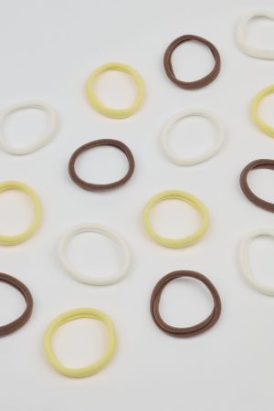 Pack of 18 Seamless Hair Elastics