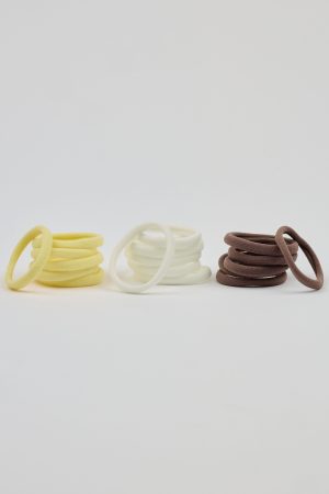 Pack of 18 Seamless Hair Elastics