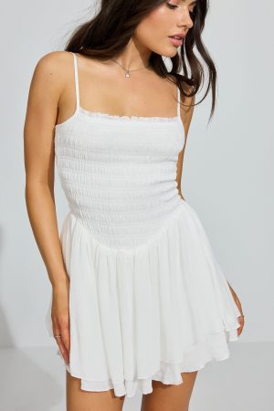 Kenzie Smocked Tiered Romper