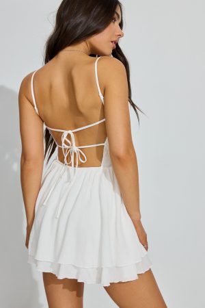 Kenzie Smocked Tiered Romper