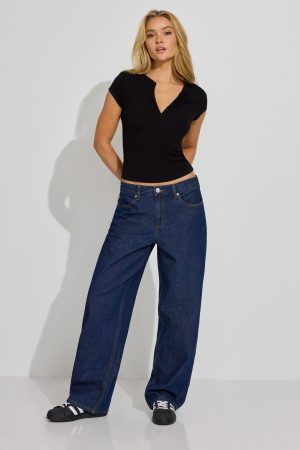 Low Rise Baggy Jeans