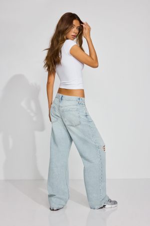 Low Rise Baggy Jeans
