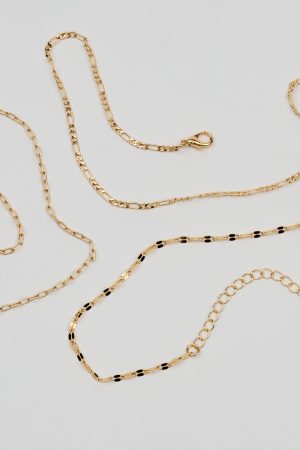 Set of 3 Delicate Anklets