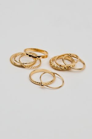 Set of 10 Simple Rings