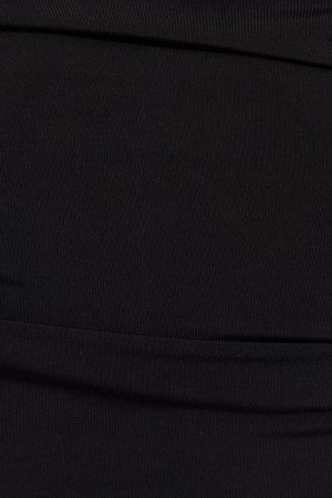 Deep Cowl Neck Halter Top