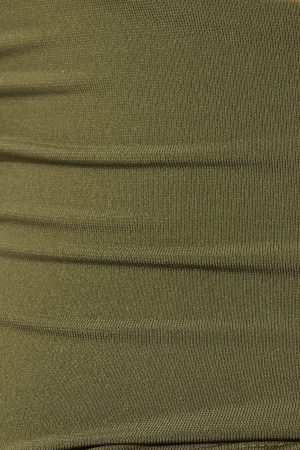 Deep Cowl Neck Halter Top