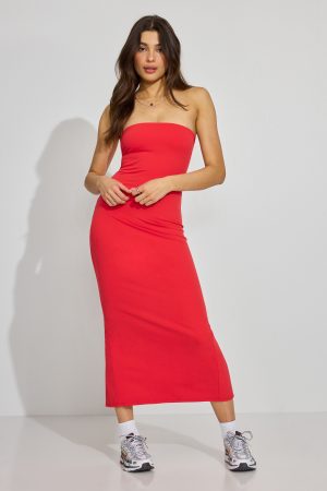 Sleek Maxi Tube Dress