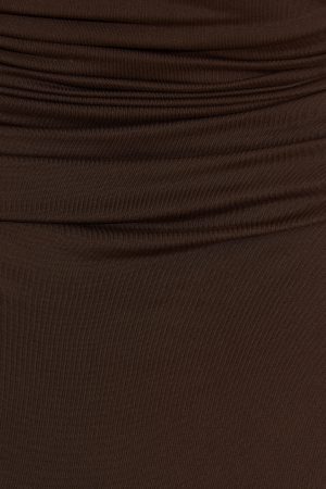 Ruched Tube Mini Dress