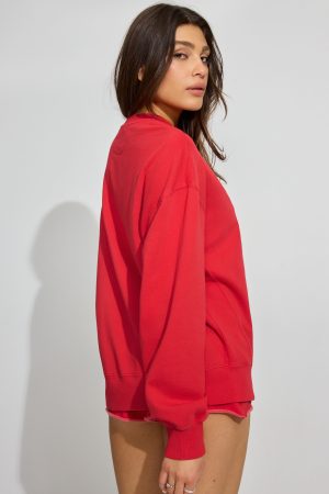 SoftTerry Oversized Crewneck Sweatshirt