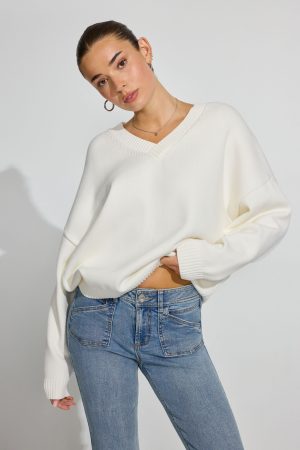V-Neck Oversized Sweater