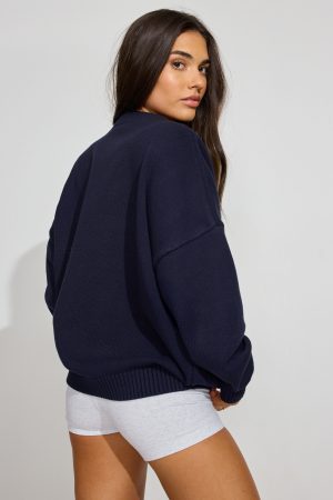 V-Neck Oversized Sweater