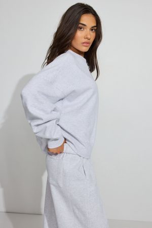 SoftTerry Bubble Crewneck Sweatshirt