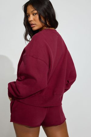 SoftTerry Bubble Crewneck Sweatshirt