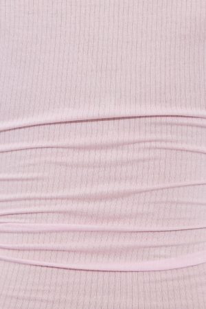 Sheer Ribbed Slouchy Pants