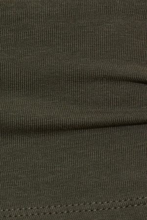 Crew Neck Open Back Short Sleeve Top