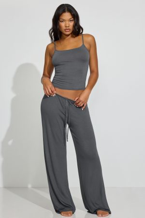 Sheer Ribbed Cami Top